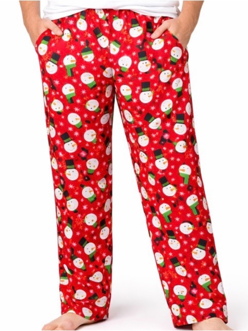 Suitmeister Men's XL Christmas Snow man Pants Size 46-48 Runs Large Holiday